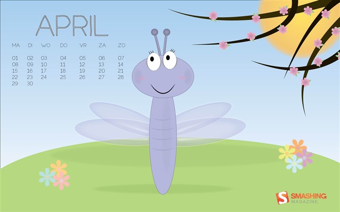 Spring-April 2013 calendar desktop wallpaper Views:6726 Date:2013/4/1 0:23:46