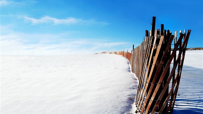 La terre couverte de neige-Paysage HD Fond d'écran Vues:10368