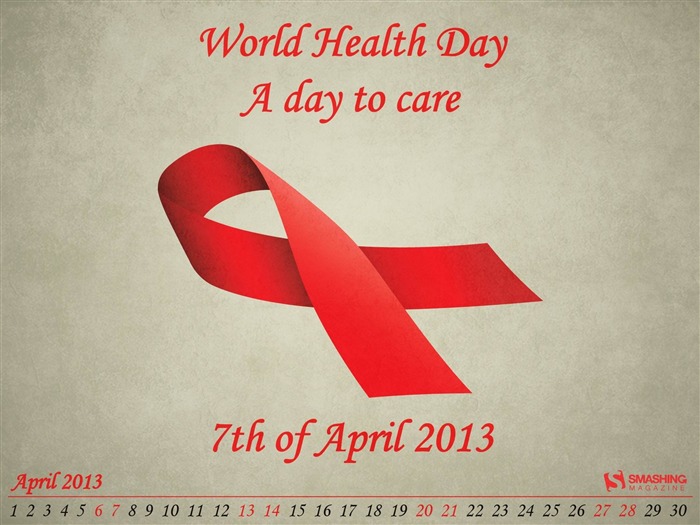 World Health Day-April 2013 calendar desktop wallpapers Views:7438 Date:2013/4/1 0:46:32