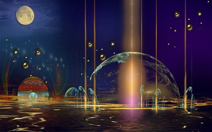 planet imagination background-Art abstract design wallpaper Views:10296 Date:2013/4/24 22:23:19