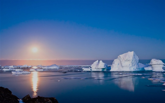 Antarctique Summer-Beau paysages naturels fond d'écran Vues:21253