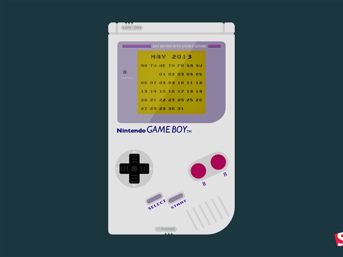 Game Boy-Mai 2013 calendrier Fonds d'ecran Vues:11181