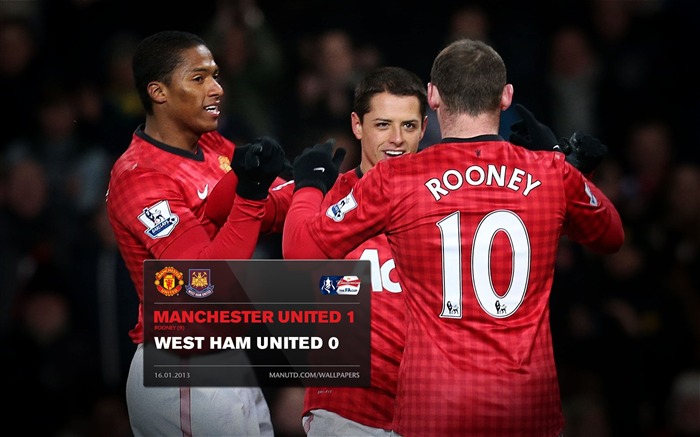 Manchester United 1 West Ham 0-champion 2012-13 Fond d'écran Vues:8811