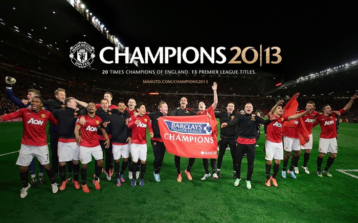 Manchester United 2012-13 champion Wallpaper 01 Visualizações:13409