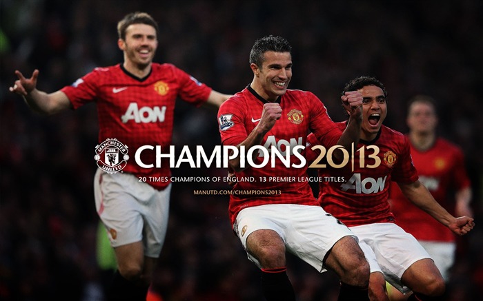 Manchester United 2012-13 champion Wallpaper 02 Visualizações:9204