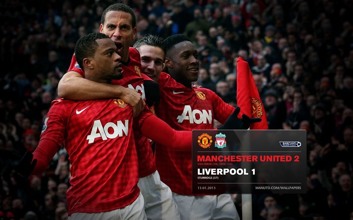 Manchester United 2 Liverpool 1-2012-13 papel de parede do campeão Visualizações:8761