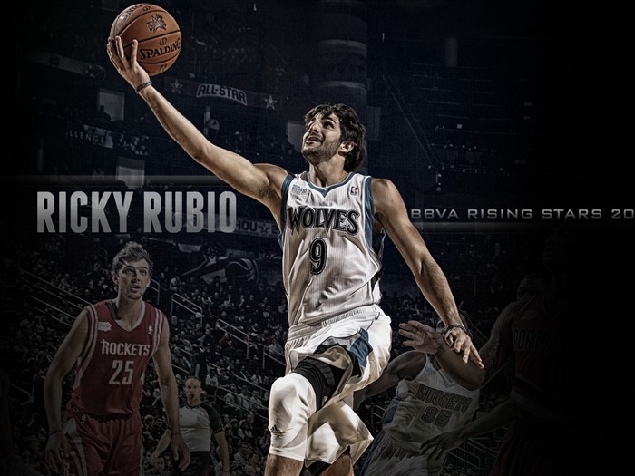 Ricky Rubio-ティンバーウルブズNBA2012-13シーズンの壁紙 ブラウズ:9564