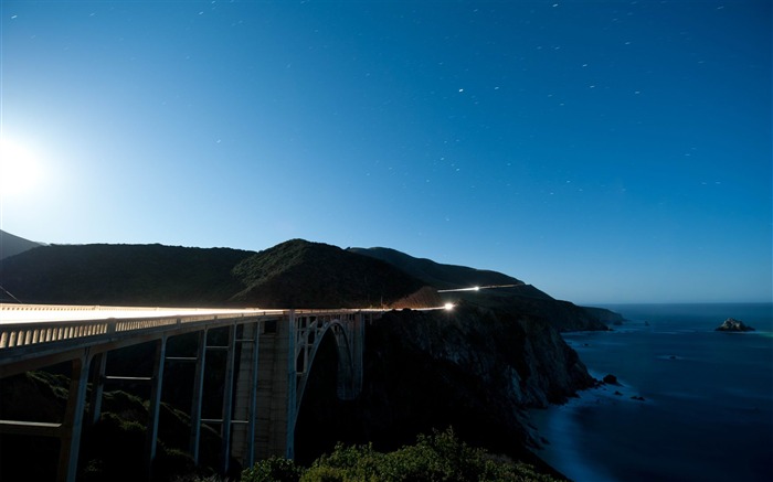 bixby creek bridge big sur-Landscape widescreen wallpaper Views:8743 Date:2013/5/7 22:33:16