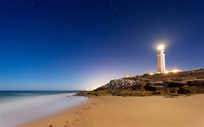 cabo trafalgar faro-paisaje pantalla ancha fondo de pantalla Vistas:9232