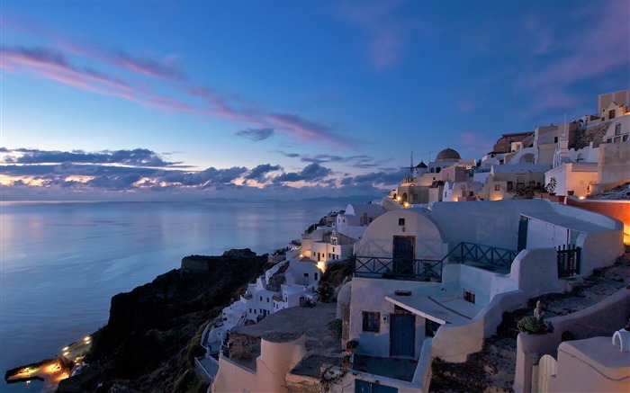 Santorin coin-Grèce Voyage photo fond d'écran Vues:13404