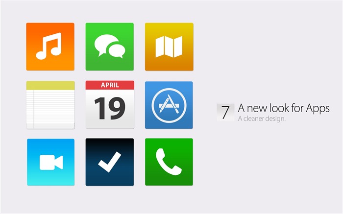 苹果 iOS 7 iPhone高清宽屏壁纸 浏览:7987