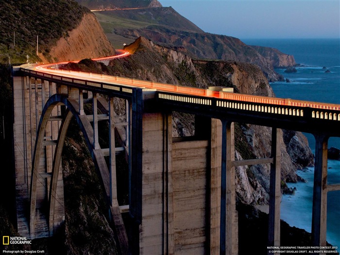 Pont de Bixby Big Sur-National Geographic fond d'écran Vues:10795