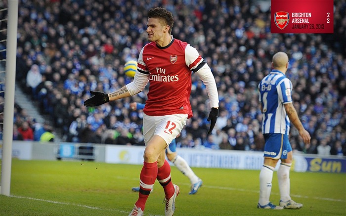 Brighton 2-3 Arsenal-2013 Arsenal HD Wallpaper Visualizações:7930