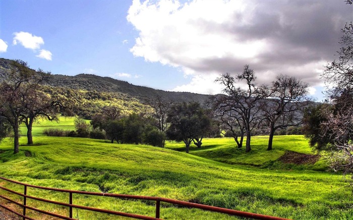 Campo, cerca, país, camino, naturaleza, paisaje, papel pintado Vistas:16904