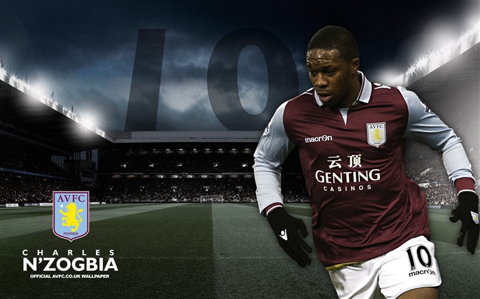 En forma N Zogbia-Aston Villa 2013 fondo de pantalla HD Vistas:5981