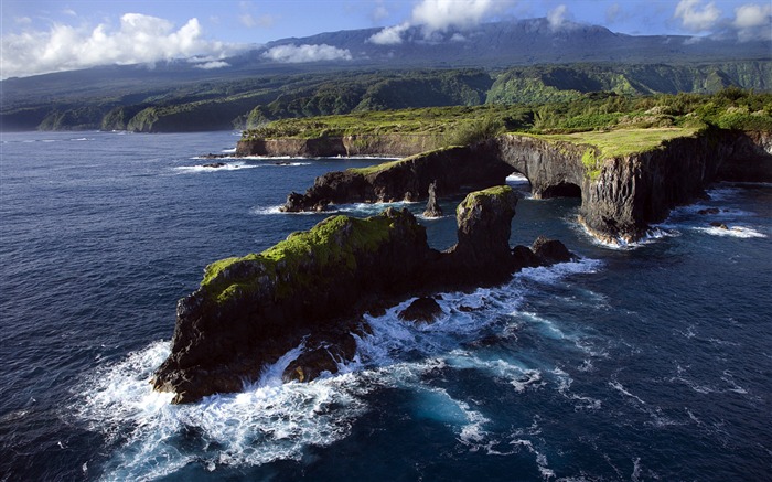 Magnifique vue mer-Hawaiian Islands paysage Fond d'écran Vues:12215