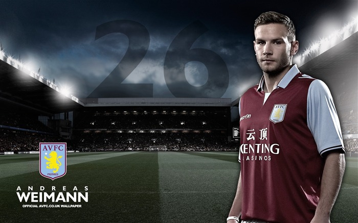 Hombre principal Weimann-Aston Villa 2013 fondo de pantalla HD Vistas:6988