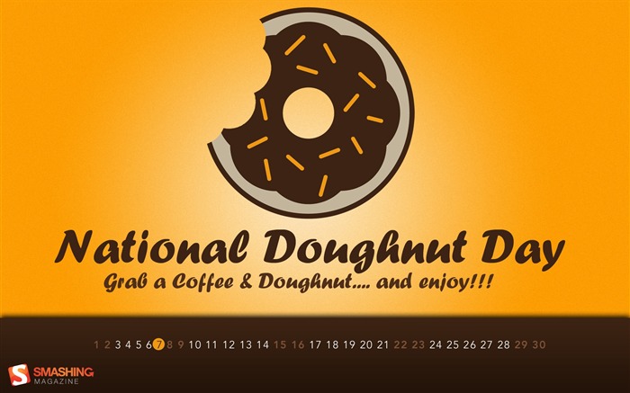 National Donut Day-Junho 2013 calendário papéis de parede de desktop Visualizações:6927