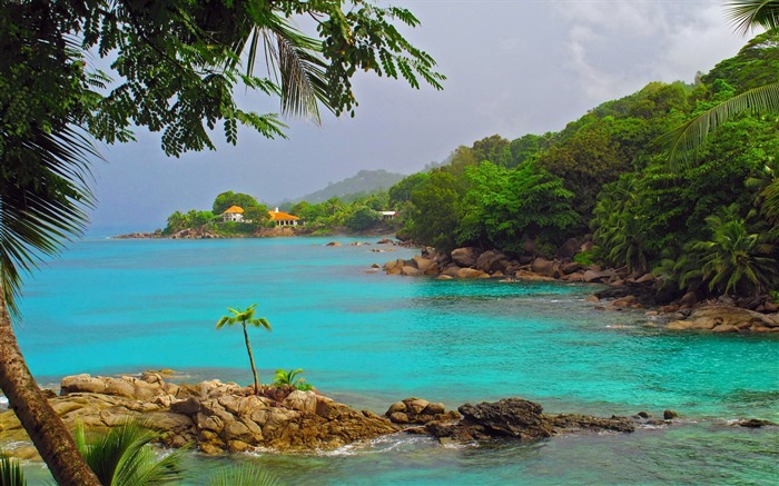 Cenário da ilha Paradise-Seychelles wallpaper HD Visualizações:10587