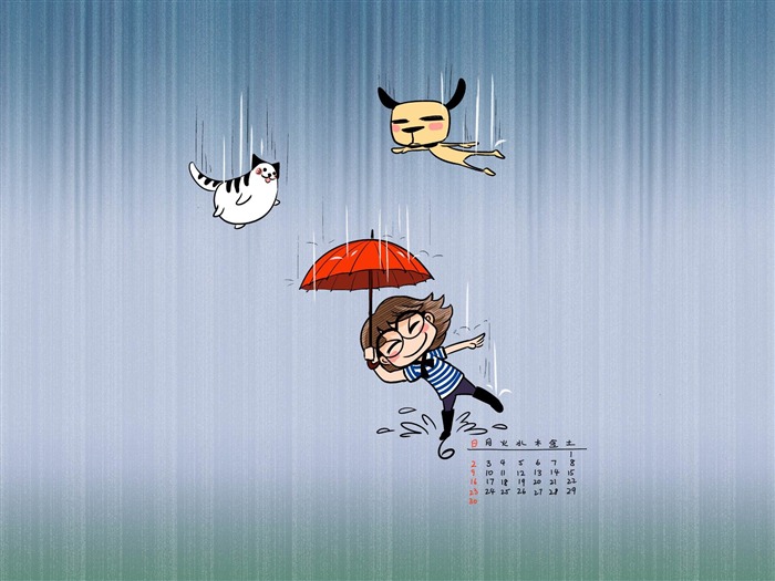 saison des pluies-Juin 2013 Calendrier Fond d'écran Vues:8563