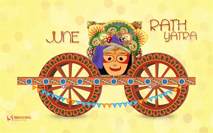 Rath Yatra-Junho 2013 calendário Papéis de parede Visualizações:7035