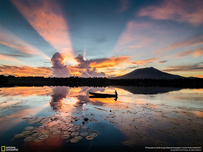 Rayons de Sunrise-National Geographic fond d'écran Vues:10715