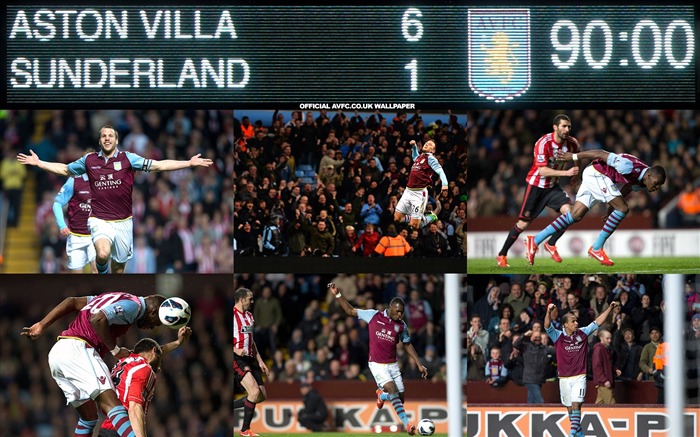 La alegría de Six-Aston Villa 2013 fondo de pantalla HD Vistas:6181