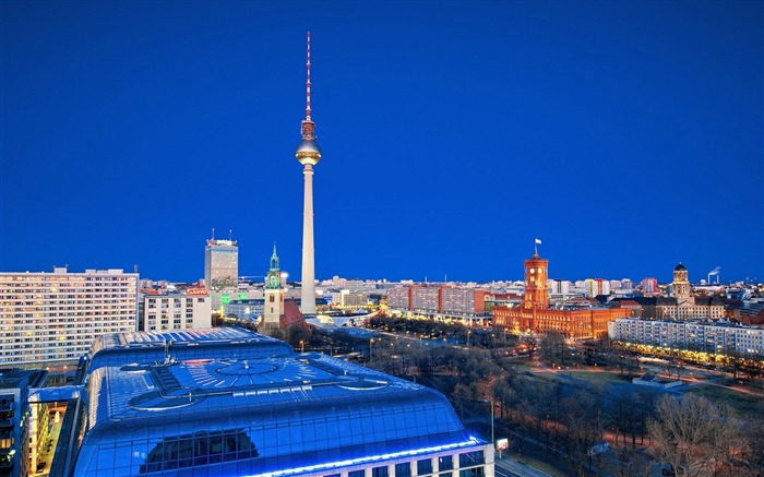 berlin city roads houses night-Photography HD wallpaper Visualizações:11402