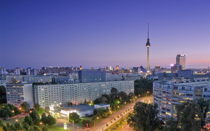 berlin city roads houses view from above-Photography HD wallpaper Visualizações:10256