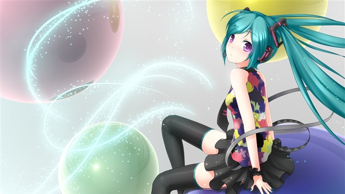 girl hatsune miku headphones space-2013 Anime HD Wallpaper Views:19777 Date:2013/6/11 22:08:50