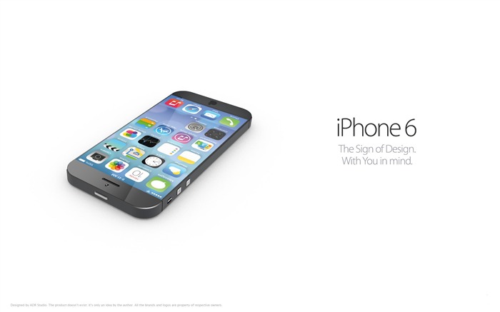 iPhone 6 Concept-苹果 iOS 7 高清宽屏壁纸 浏览:6466