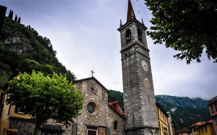 Torre de montanha da Itália - Fotografia Papel de parede HD Visualizações:8419