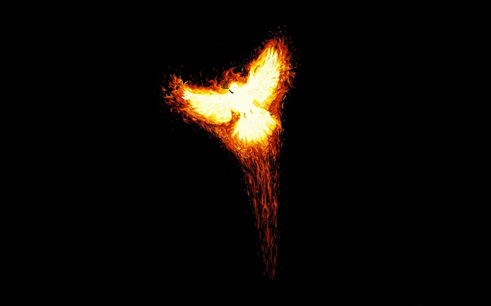 Phoenix bird-Black Artistic HD Wallpaper Visualizações:14180