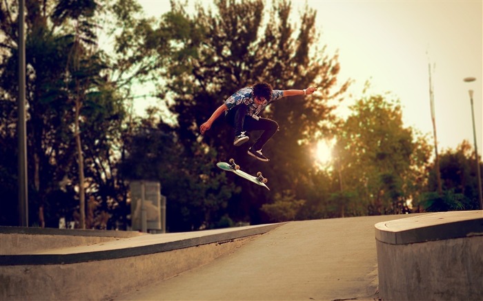 Árvores skateboard-Sports HD Widescreen Wallpaper Visualizações:8154