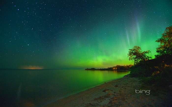 Hermosa Aurora-Julio 2013 Bing fondo de pantalla Vistas:16850