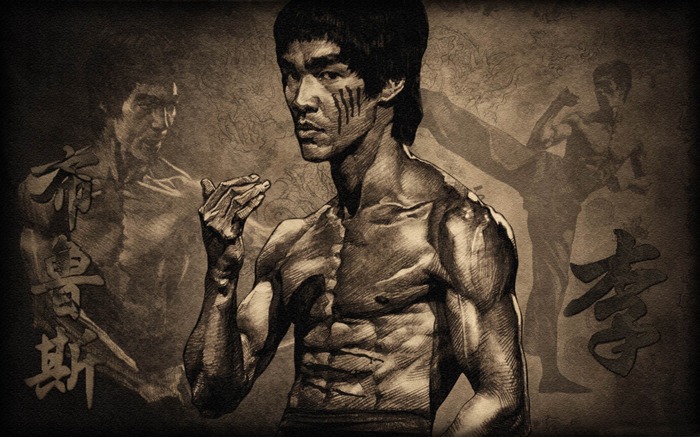 Fondo de pantalla del 40º aniversario de Bruce Lee-Kung Fu 02 Vistas:10684