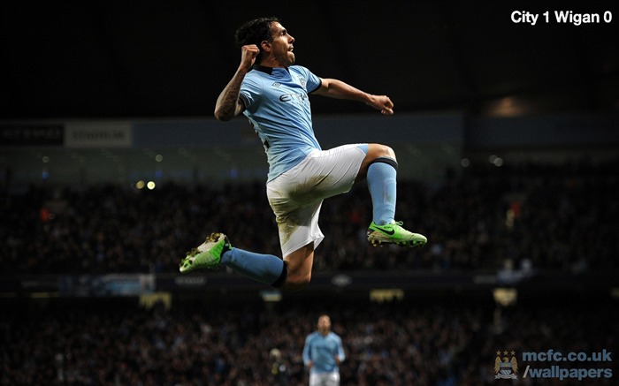 Manchester City 1-0 Wigan Athletic-FA Premier League 2012-13 Fond d'écran Vues:8977