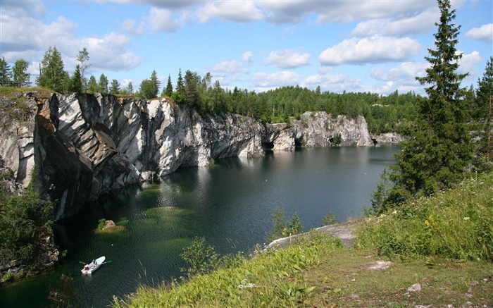 rivière navigation-Summer paysage Fond d'écran Vues:10932