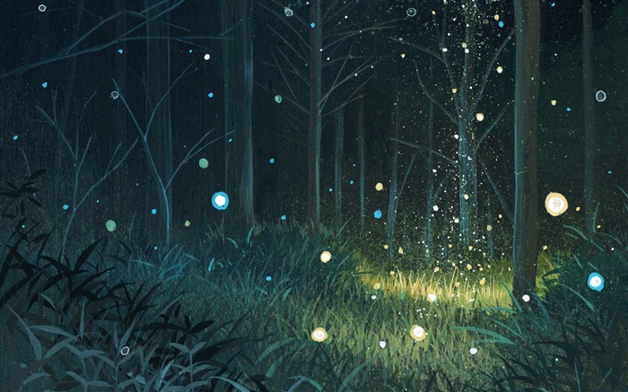 Second element of the Fireflies Summer Cartoon Wallpaper 01 Views:16472 Date:2013/7/7 1:45:11