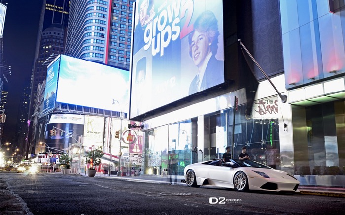 Times Square Lamborghini Murcielago LP640 papel de parede 02 Visualizações:8446