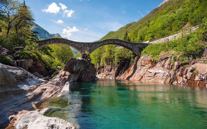 pont de la rivière des roches-Nature paysage HD Fond d'écran Vues:11239