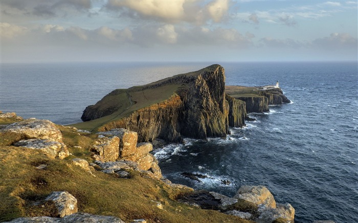 mer rochers pierres-un paysage naturel Fond d'écran Vues:9874