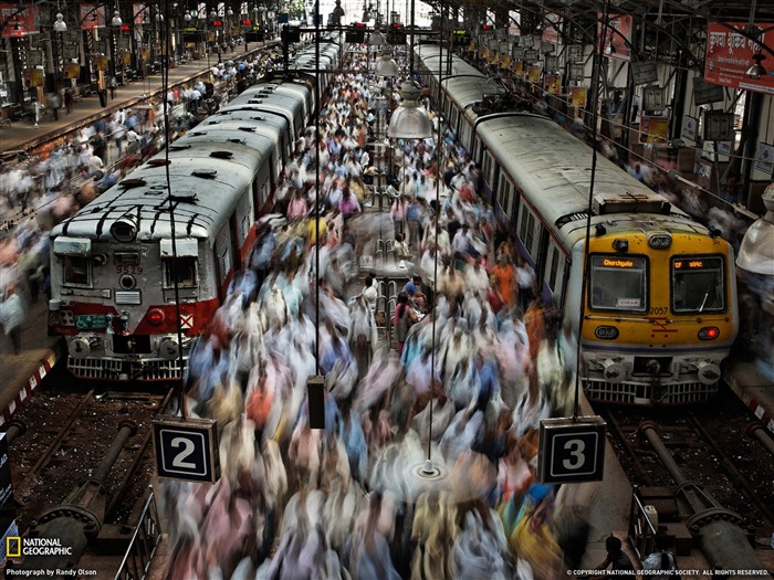 Churchgate Mumbai Railway Station-National Geographic photo fond d'écran Vues:9661