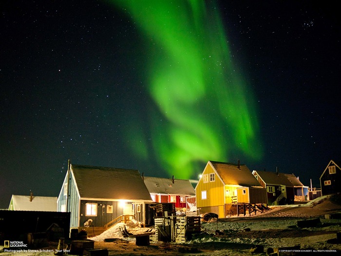 Qasigiannguit Groenland-National Geographic photo fond d'écran Vues:10316