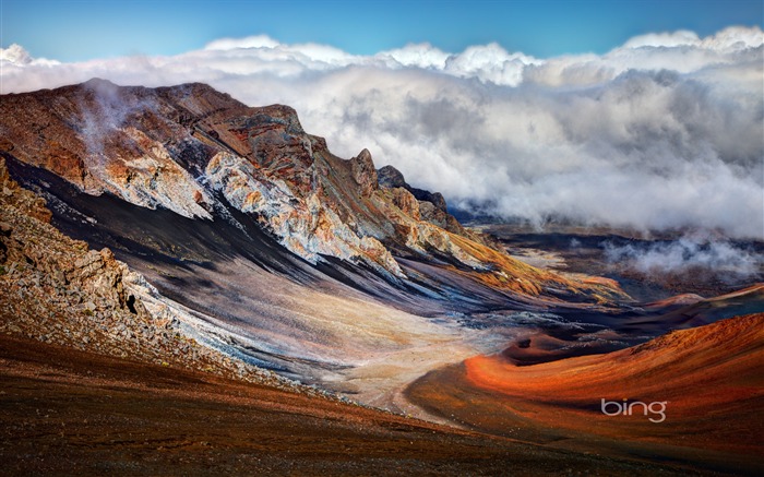 火山景観-2013年8月Bingの壁紙 ブラウズ:13004