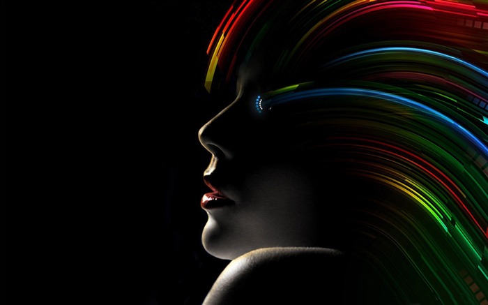 hair rainbow-HIGH Quality Wallpaper Views:10021 Date:2013/8/26 21:44:55