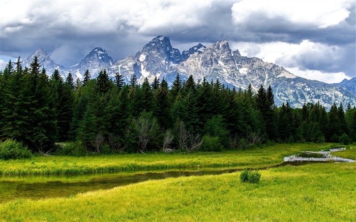 the grand tetons-landscape HD Wallpaper Views:8093 Date:2013/8/28 9:12:00