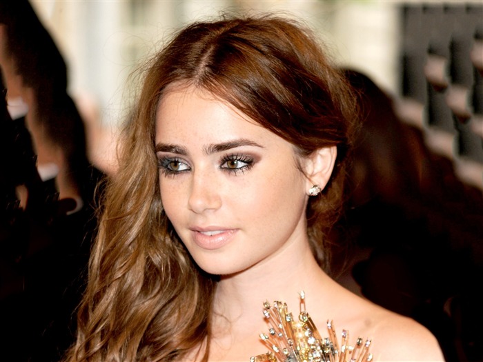 Lily Collins beauté photo HD fond d'écran Vues:14167