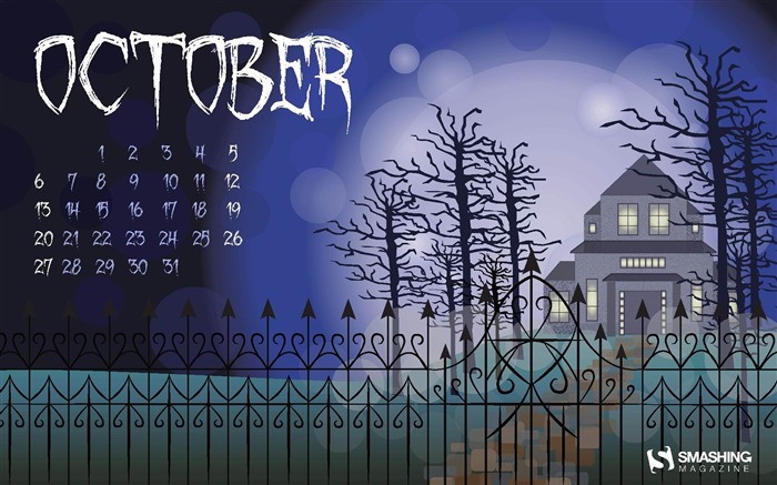 Misty Woods-October 2013 Calendar Wallpaper Views:8472 Date:2013/9/30 8:38:44