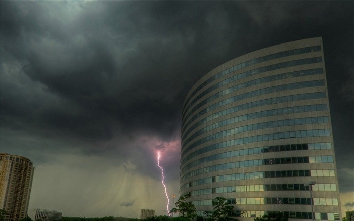 Edificio Lightning Sky-City Travel Fondo de escritorio HD Vistas:7874